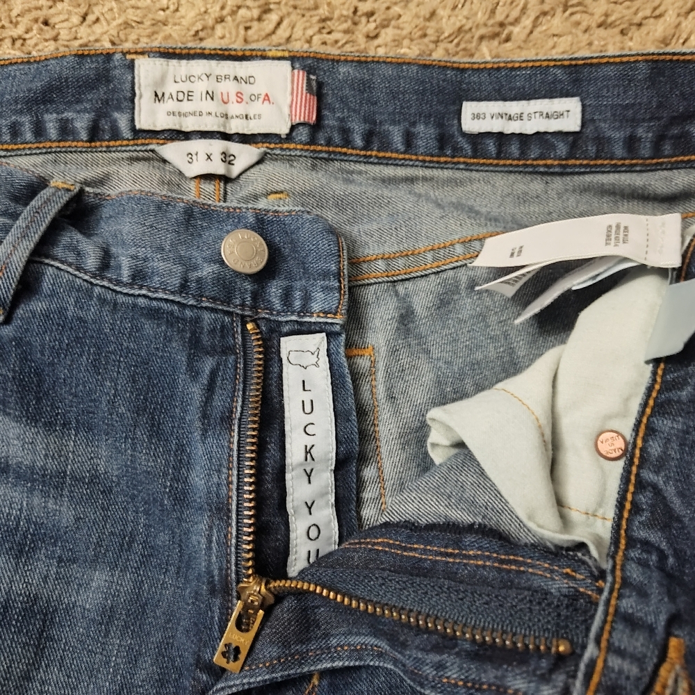 Lucky Brand 363 New Vintage Straight 7M11908 - MADE IN USA - 31x32